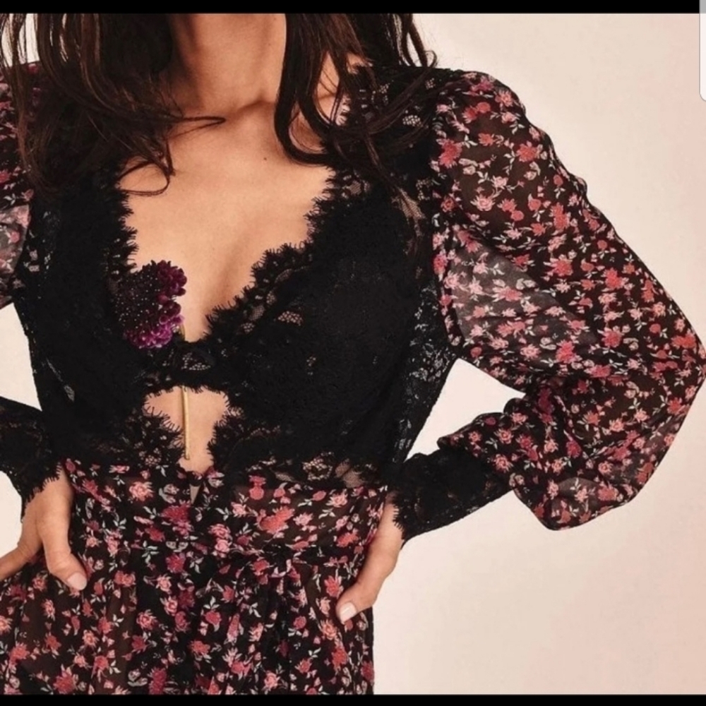For Love & Lemons Melrose robe, medium